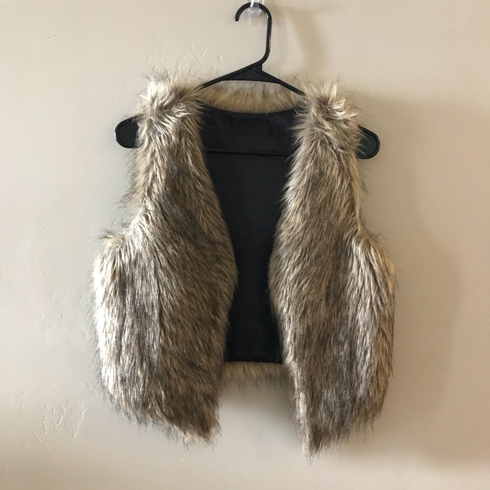Faux fur vest
